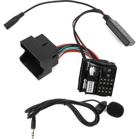 Câble adaptateur micro auxiliaire audio 150cm/59in, remplacement pour RNS 510, RCD 300, fil de connexion son, accessoire autoradio 2 pièces (1/5)