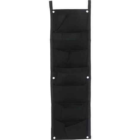 Ensemble de 7 Poches en Felt pour Plantes 100x30cm Jardin Vertical