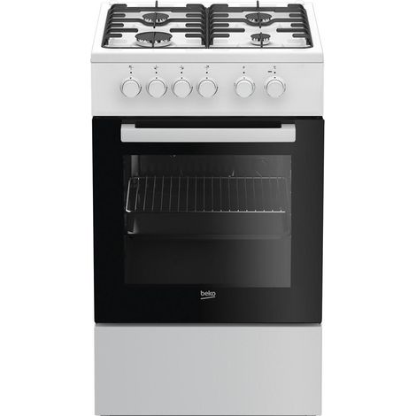 Beko – Four à gaz et électrique 60L – 4 foyers – Nettoyage facile – Classe énergétique A – Allumage électronique (1/2)