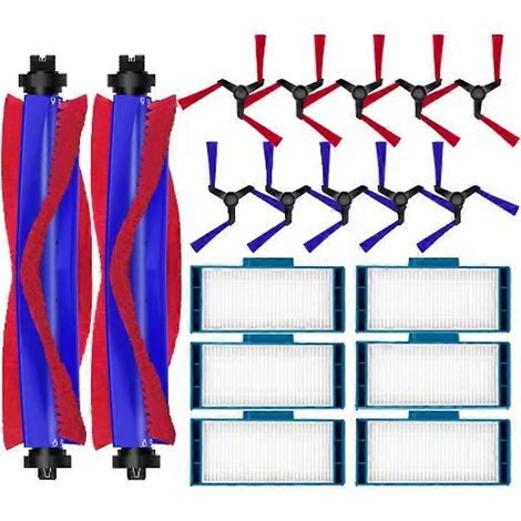 Pièces détachées pour aspirateur robot Spot+Scrub Ai/Spot+ Scrub AI : rouleau principal, brosse latérale, filtre HEPA et accessoires (1/5)