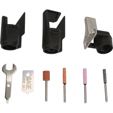 Accessoire de chanfreinage électrique 19 mm – Tête de chanfreinage, 4 têtes + 3 outils de meulage + lame pour meuleuse (1/5)
