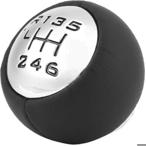 Pommeau de levier de vitesses ABS 6 vitesses (compatible Peugeot, Citroën) (1/5)