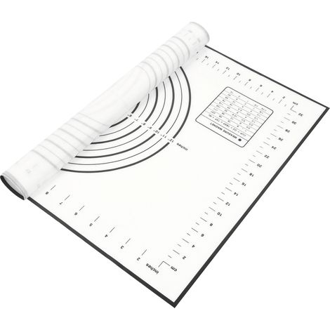 Planche de pâtisserie en silicone antiadhésif, tapis de cuisson noir pour roulage de pâte, gâteau et pâtisserie, ustensiles de cuisine. (1/5)