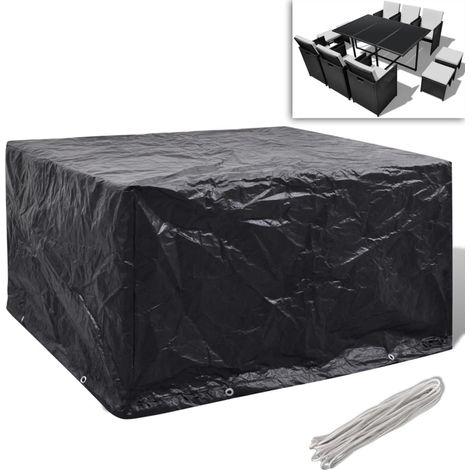 Vidaxl – Housse de salon de jardin 172 x 113 x 73 cm – Résistante aux UV et à l'eau – 8 œillets en aluminium avec cordon de fixation