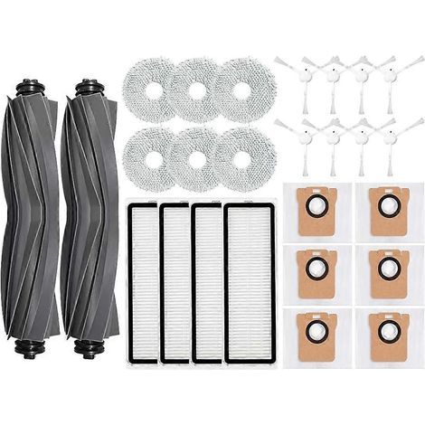 Filtre pour aspirateur brosse pour aspirateur Filtre de brosse pour aspirateur filtre de Robot Aspirateur X10+ X10 Plus B101GL Robot Aspirateur Accessoires Main Side Brosse HEPA Filtre Sac à poussière (1/5)