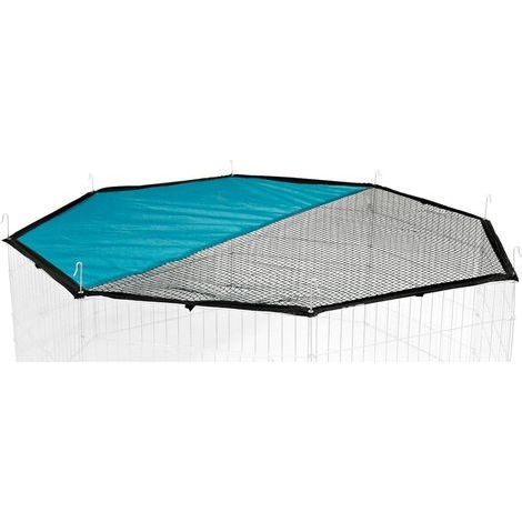 achteckiges Sonnenschutznetz für Außengehege 57x57 cm für Kleintiere im Garten (1/2)