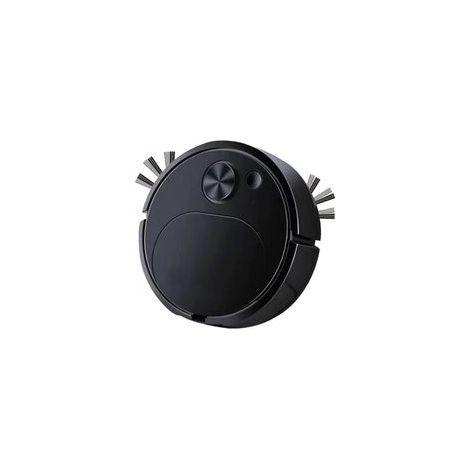 Robot aspirapolvere automatico, silenzioso, ricaricabile, spazzatrice intelligente 3 in 1 per capelli, polvere e macchie, nero - Crezuo