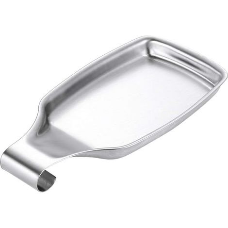 Repose-Cuillère - Acier Inoxydable - 21 x 10,8 cm - Pour Cuillères Louches Spatules Fourchettes Couteaux - Cuisine Intérieure - 1 Pièce