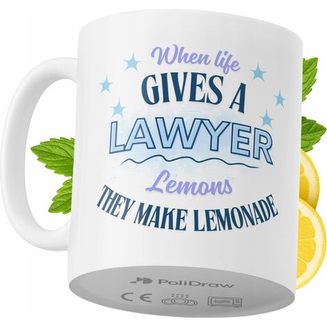Lustiger Anwaltsbecher mit witzigem Textdesign – ideal für Geburtstage, Namenstage und Feiertage. Hochwertiger Becher für besondere Anlässe im Büro oder Homeoffice. Farbe: Weiß, 330 ml.