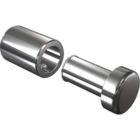 Fixation murale percée - Pour panneau d'épaisseur maxi : 10 mm - Pour panneau d'épaisseur mini : 2 mm - Décor : Anodisé - Diamètre : 13 mm - ITAR (1/3)