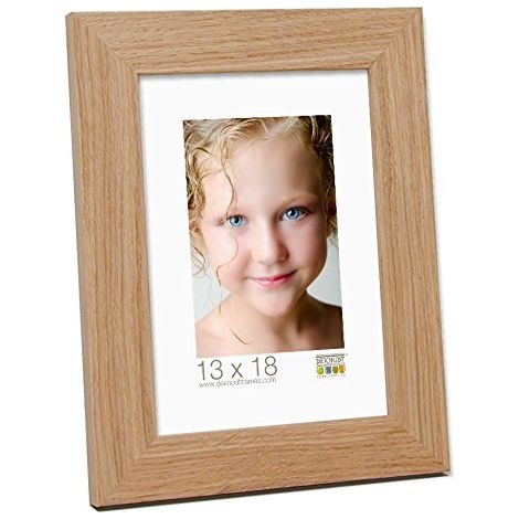 Cadre Photo Bois Chêne Naturel/Clair 40 x 60 cm