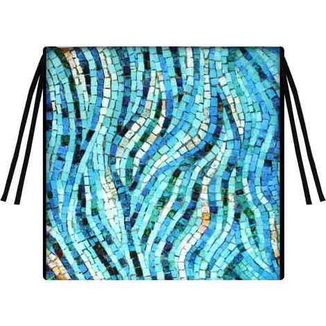 Cojín para silla de jardín TIP 40x40 - mosaico, impermeable, funda extraíble (1/5)