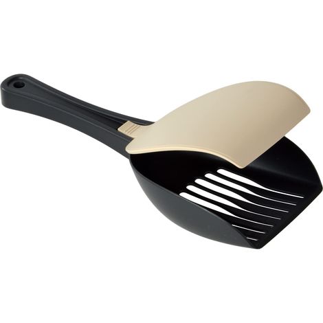 Pelle à Litière avec Couvercle Plastique 28 x 10 x H3 cm Taupe (1/2)
