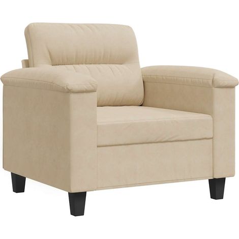 Chaise de canapé crème 60 cm tissu microfibre (1/5)
