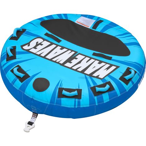 Mophorn Gonfiabile Trainabile per Sport Acquatici, Capienza 3 Persone, Carico Massimo 231 kg, con Cuscinetti Antiscivolo, Tubo Gonfiabile Rivestito in Nylon per Mare, Piscina e Lago, Blu (1/5)