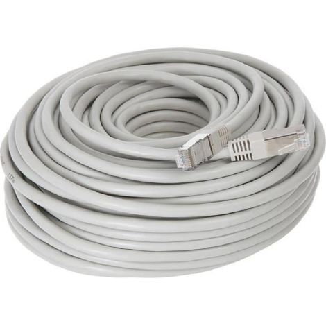 Cordon RJ45 cat.6 blinde FTP 30m – Blindage S-FTP – Débit jusqu'à 250 MHz – Compatible PoE+ – Cuivre pour connexion fiable – Assmann (1/4)