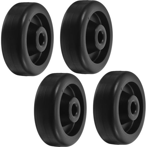 4 pièces Lot de roulettes pour Équipements Fitness Roues de Poulie Robustes pour Tapis de Course et Appartement Accessoires Gym Polyvalents pour et Rangement Facile