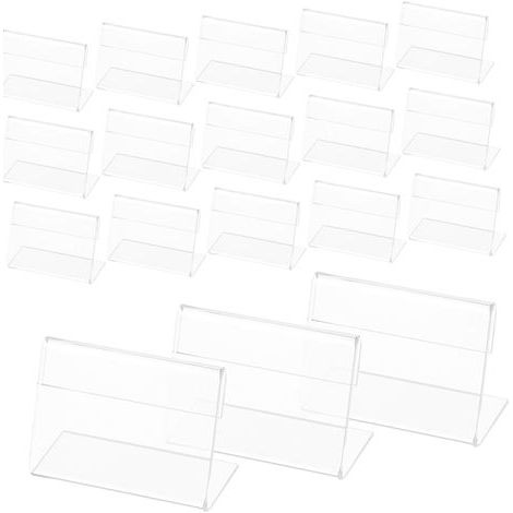 Acrylic L Shaped Transparent Table Card Holders for Prices (1/5)