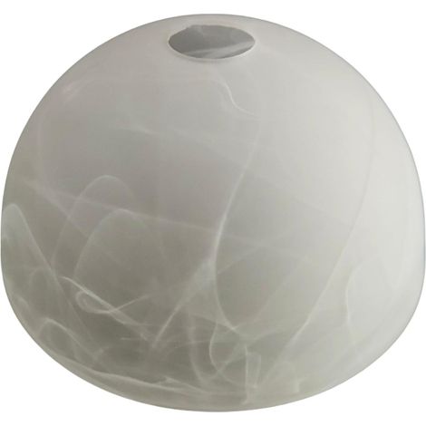Abat-jour en verre de rechange rond - Diamètre : 25 cm - Pour lampe suspendue E27 - Abat-jour de rechange pour suspension, plafonnier et lampe LED - Verre de rechange vintage/moderne (1/5)