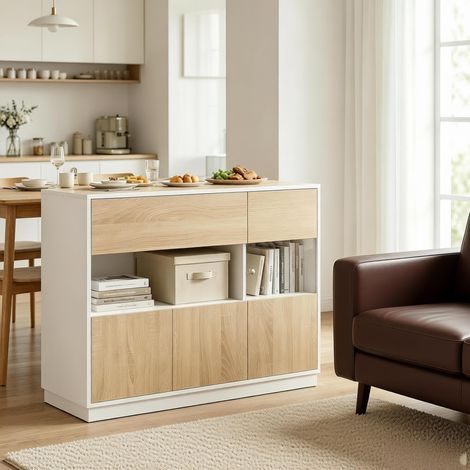 Meuble d'entrée spacieux, buffet de rangement, armoire de cuisine, commode de couloir (1/5)