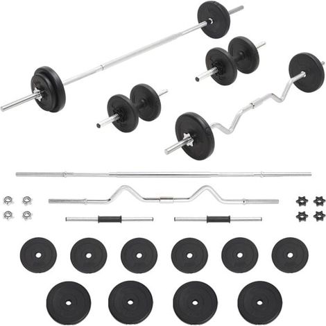 Ensemble haltères et barre de 30 kg (1/5)