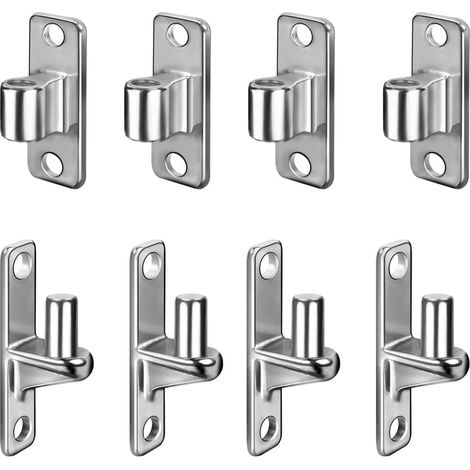 Charnière De Portail, 4PCS Charnière De Portail De Jardin Charnière De Porte Robustes En Acier Inoxydable 304 Pour Portail De Jardin De Ferme Clôtures En Bois Portails De Cour Portail De Champ (1/5)