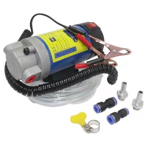 Bomba de cambio de aceite de motor de 12 V y 100 W, extractor de aceite de motor, adecuada para coches, caravanas, motocicletas y barcos.