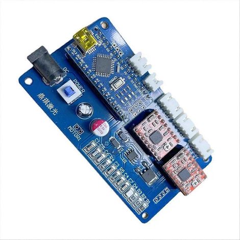 Carte de contrôle bleue pour machine de gravure laser Benbox Software DIY (petit format) (1/5)