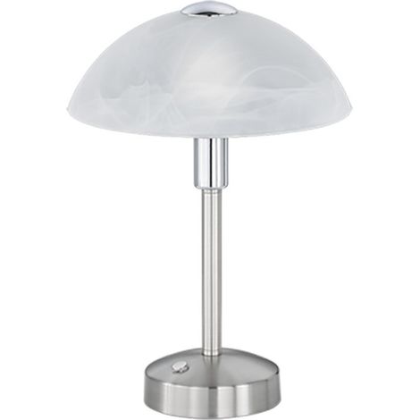 Sobremesa Led Touch Woman Niquel y Pantalla Cristal Alabastro Trio Lighting (1/2)
