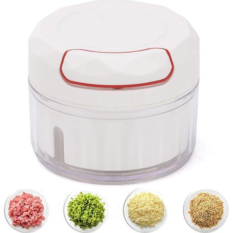 Mini Machine à Ail Presse-Ail Multifonctionnel Machine à Ail Manuelle Hachoir à LéGumes Multifonctionnel Hachoir A Viande MéLangeur Oignon Fruit Herbe Salade Gingembre Hachoir D'Ail Avec Le Mixeur