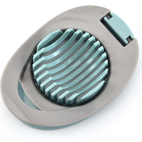 Coupe-œufs de cuisine double sens pour tranches rondes ou ovales, base antidérapante pour la préparation de salades, 1 pièce