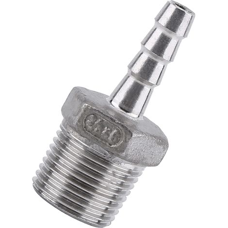 Adaptateur de raccord de tuyau à embout cannelé mâle BSP (3/8" x 6 mm) (1/5)