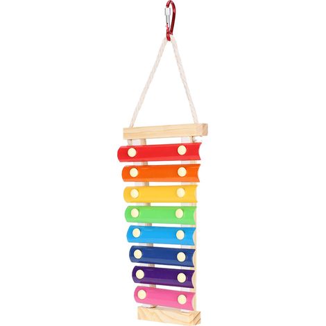 Poulet suspendu, jouet sonore perroquet coq picorant xylophone décoratif avec différents sons (1/5)