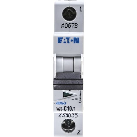 Disjoncteur FAZ 1P 10A 10kA (IEC/EN 60947 2) cbe C 000239035 EATON FAZ6 C10/1