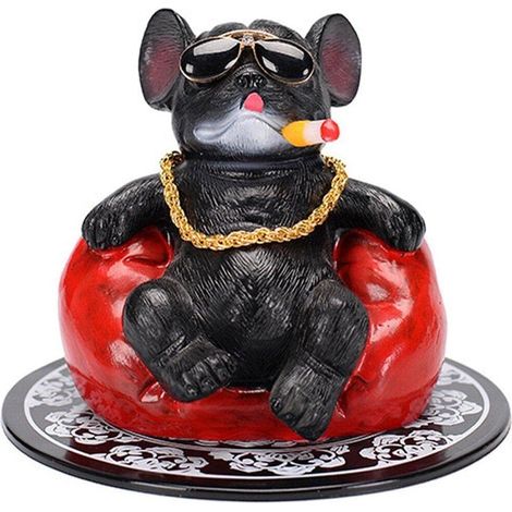 Ornements de Tableau de Bord de Voiture, Accessoires d'intérieur Automobile Amusants, décoration de Bureau et de Maison, Jouets, Figurine de Chien (1/4)