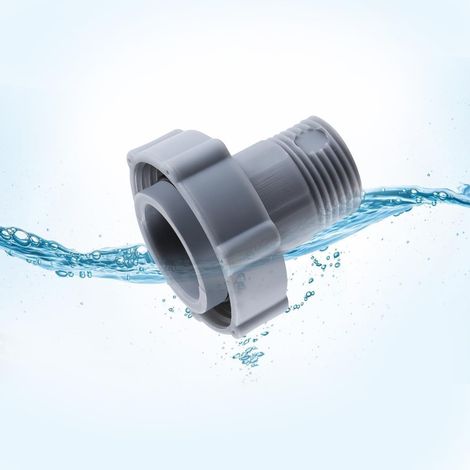 Connecteur de vidange de piscine BestWay P6D1420, adapté à la vidange rapide des piscines hors sol, adaptateur de tuyau d'arrosage de 1,5 pouce pour une connexion facile aux tuyaux d'arrosage standard (1/3)