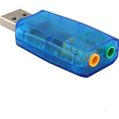 Adaptateur audio USB 2.0 virtuel externe micro haut-parleur 3D 5.1 canaux pour carte son PC (1/5)