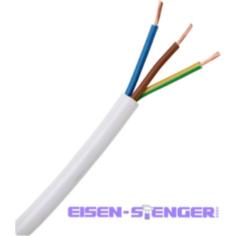 Kopp - Leichte Schlauchleitung H03VV-F 3Gx0,75mm², 3-adrig, 25m Ring, weiß - 151625006