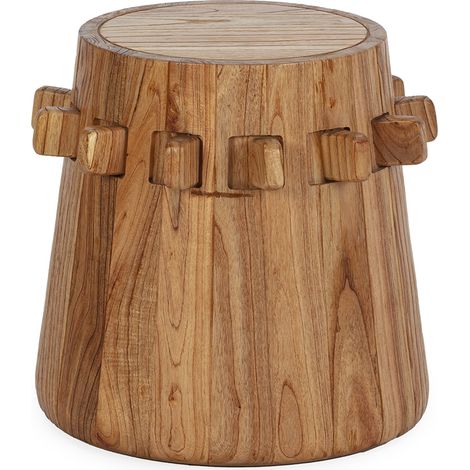 Taburete 44X44X45 Madera Natural