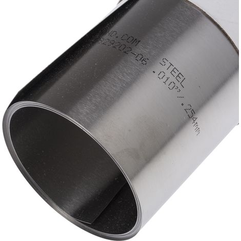 Cale en acier, 100pouce x 6pouce x 0.254mm ( Prix pour 1 )