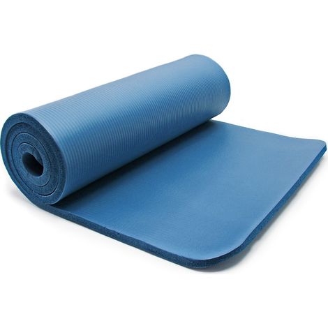Wiltec Yogamatte blau 190x100x1,5cm Turnmatte Gymnastikmatte Bodenmatte rutschfest extradick Sport