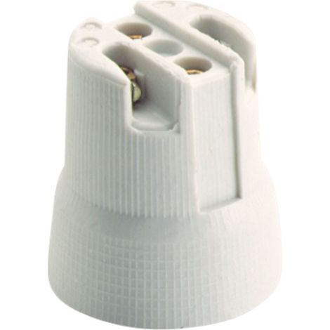 Portalámparas E27 de porcelana 4A 250V protección contra choques eléctricos sin soporte (1/2)