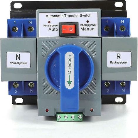 63a 2P ATS générateur accessoires disjoncteur double conversion de puissance manuel commutateur de transfert automatique1pc (1/5)