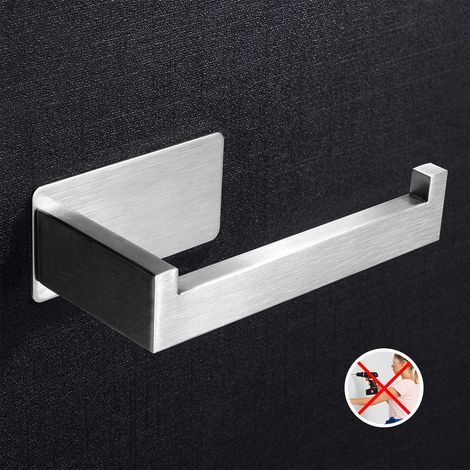 Porte-papier toilette Porte Papier Toilette, Acier Inoxydable Adhésif, pour Cuisine Salle de Bains - 1 - RWPorte-papier toilette (1/5)