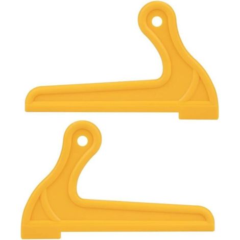 Bâtons poussoirs, bâtons poussoirs de sécurité, poignée confortable et stable, scie à table de toupie pratique de type V jaune pour dégauchisseuse (1/4)