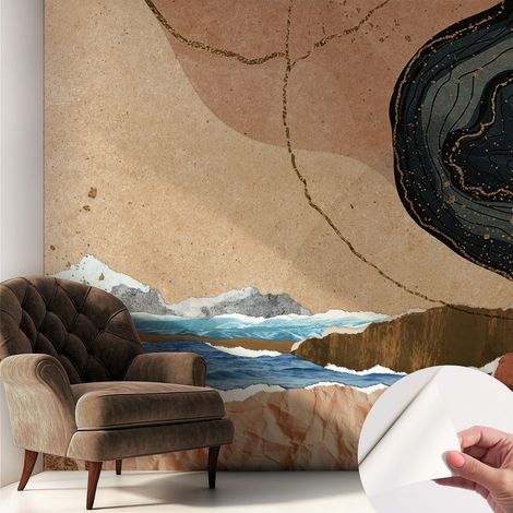 Fotomurale adesivo - parete decorativa - decorazione casa - stile moderno parete - Paesaggio astratto 250x250 cm (1/5)