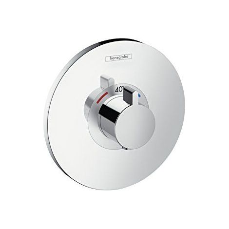 Hansgrohe – Cartouche thermostatique laiton chromé – Débit 37 l/min – Arrêt de sécurité 40 °C – Compatible avec vannes d'arrêt – 15755000