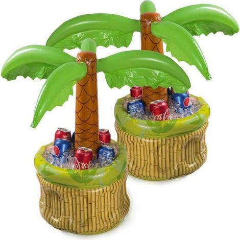 Palmenförmige Kühlbox – Aufblasbar – 66 cm – Für sommerliche Poolpartys – 1 Stück (1/5)