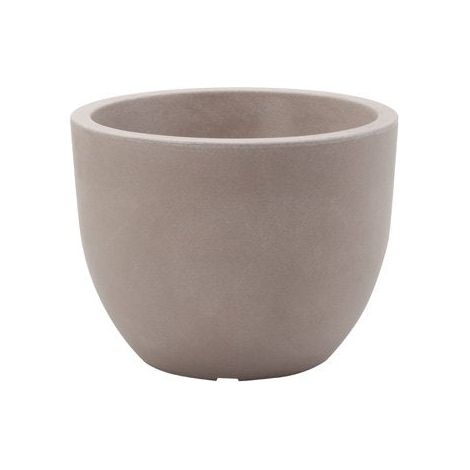 Decor Vaso Conca 80 Plastecnic Vari Colori - Colore: Avana