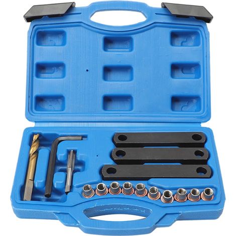 16 x Kit Réparation Filetage Frein pour M9 x 1,25 mm pour la réparation des filetages endommagés sur Les paliers de roulement de Roue et Les étriers de Frein (1/5)